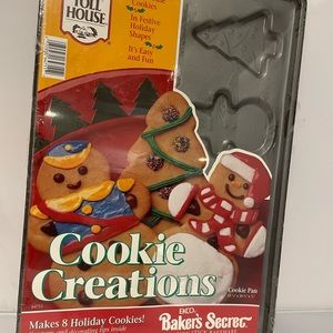 New Nestle Toll House Ekco Bakers Secret Christmas Cookie Creations Baking Pan